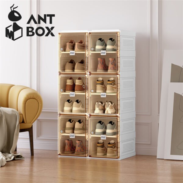 Shoe Box 2 Rows, 6 Boxes, 12 Pairs – Classic Brown